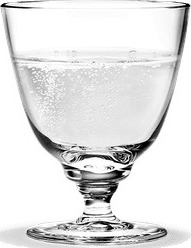 Holmegaard Flow glass p? fot 35 cl Klar