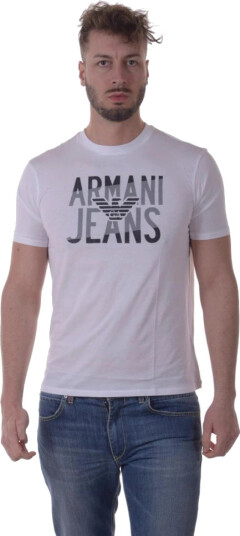 Armani Jeans Herre Topper Hvit M,