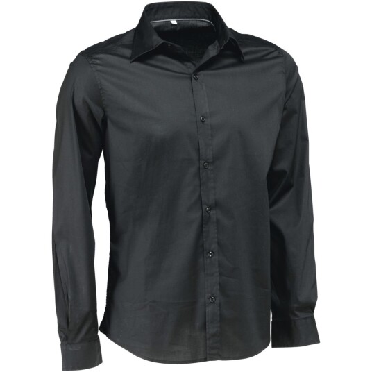 JOBELINE Bruce langermet herreskjorte slim fit størrelse 43/44 svart