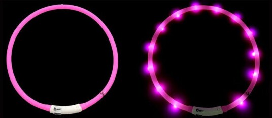 Oppladbart Led-Halsbånd Til Hund Oppladbart Led-Halsbånd Til Hund