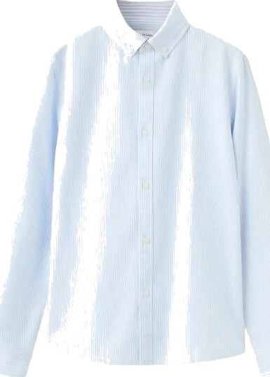 Mango Striped Oxford Shirt Blue 164 Mango Striped Oxford Shirt Blue 164