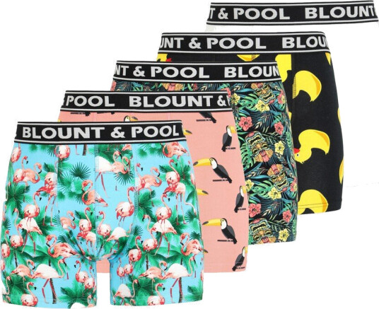 Blount & Pool Boxer Shorts 5-Pack Black Yellow Duck 3xl Underklær