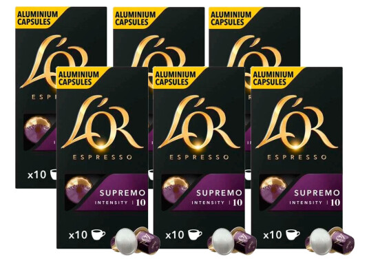 L'OR Capsules - Espresso Supremo - 6 Bags - Bundle