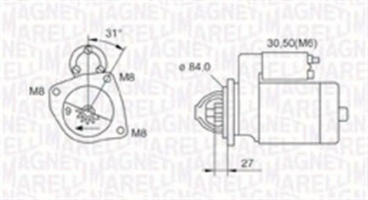 Starter MAGNETI MARELLI 063721203010