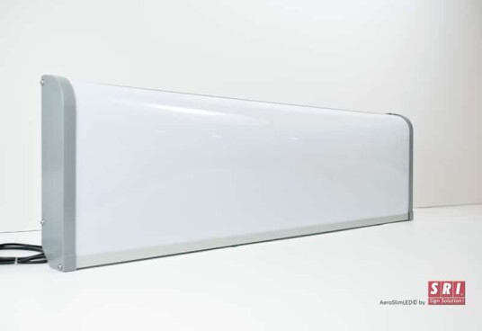 LED lyskasse 125x30x8 cm Aeroslim