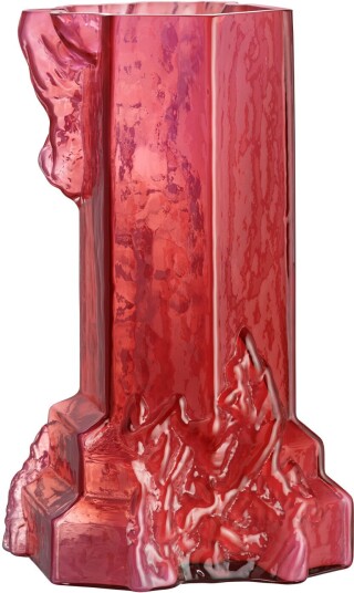 Kosta Boda Rocky Baroque Vas Hot Pink 350 Mm Vaser Hanna Hansdotter Rosa