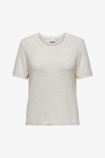 Only Carmakoma - Topp carSunny S/s Pullover Knt - Hvit