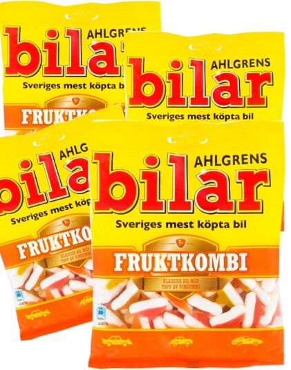 36 stk Ahlgrens Biler Fruktkombi Skumgodteri Hel Eske 36 stk Ahlgrens Biler Fruktkombi Skumgodteri Hel Eske
