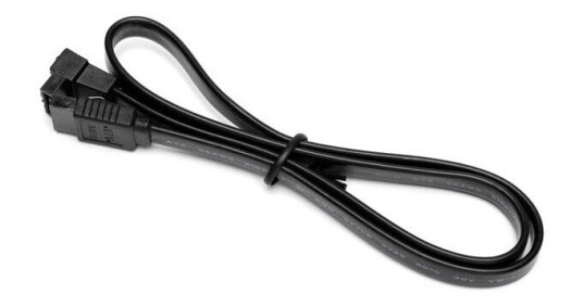 DUTZO SATA kabel Svart 0.5 m Rett og 90 kontakt