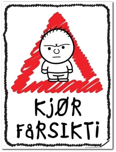 Skilt Barn Leker Kjør Fårsiktig