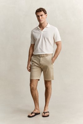 Solblekede chinoshorts OAT BEIGE 34
