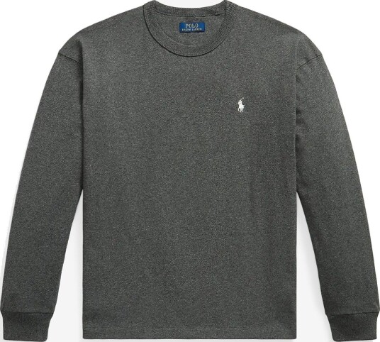 Polo Ralph Lauren Relaxed Fit Jersey Long Sleeve T Shirt   WINDSOR HEATHER/C   XS