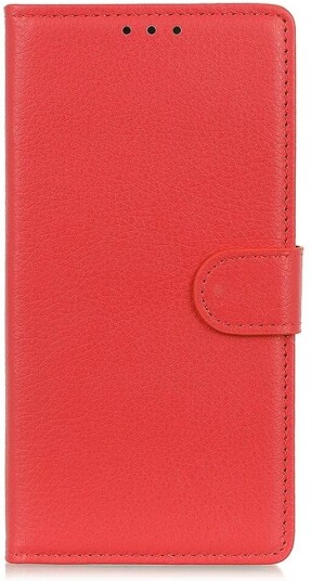 EIDERWOOD iPhone 16 Pro Max Skinn Flip Deksel med Lommebok - Rød