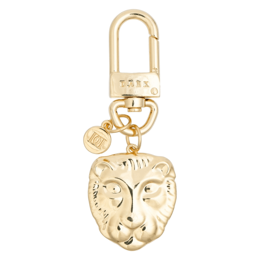 Dark Metal Sign Bag Charm Lion