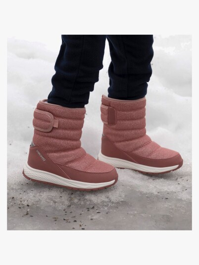 Viking Vinterskoletter Equip Glitter Warm WP Pull on Rosa Viking Vinterskoletter Equip Glitter Warm WP Pull on Rosa