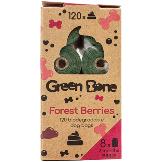 Green Bone Biologisk Nedbrytbare Hundeposer 315 stk - Forest Berries Green Bone Biologisk Nedbrytbare Hundeposer 315 stk - Forest Berries