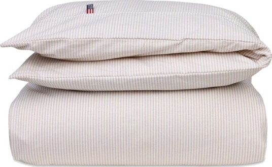 LEXINGTON Icons dynetrekk pinpoint baby beige/hvit 100x130cm