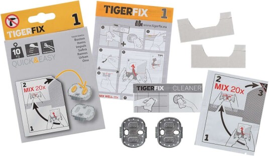 Tiger Monteringsmateriale Fix Type 1 metall 398730046 Tiger Monteringsmateriale Fix Type 1 metall 398730046