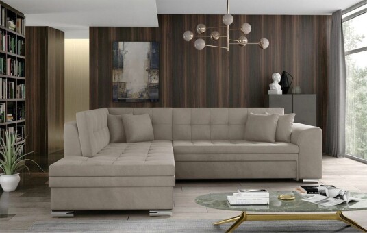 Seksjonssofa Eltap Pieretta 260x207x78 cm Paros 02 Beige Venstre Seksjonssofa Eltap Pieretta 260x207x78 cm Paros 02 Beige Venstre