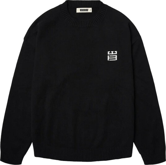 Woodbird Wbkurt Stamp Crew Black XL