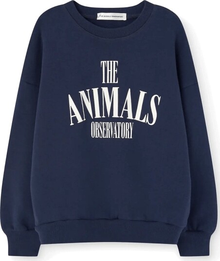 THE ANIMALS OBSERVATORY Killifish Warm Kid Sweatshirt Medium Grey Heather Navy 10 Y
