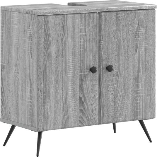 vidaXL Baderomsvaskeskap BREDA Grå Sonoma 59,5 x 31,5 x 59 cm