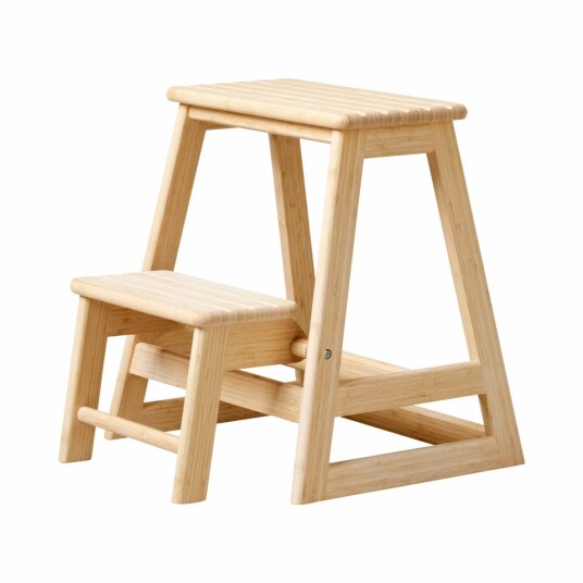 Cinas Skala stepladder and stool 2 steps Bamboo 5169003 Cinas Skala stepladder and stool 2 steps Bamboo 5169003