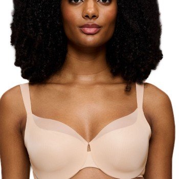 Triumph BH BMU Illusion Curve Minimizer Bra Beige E 70 Dame
