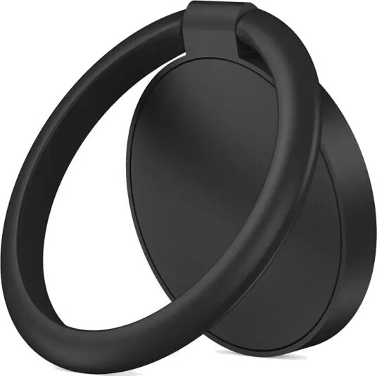 Tech-Protect Smartphone Finger Ring fra Tech-Protect med 3M Adhesive - Magnetisk - Svart