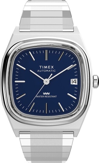Timex E Line Automatic Silver 34 MM Timex E Line Automatic Silver 34 MM