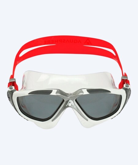 Aquasphere svømmemaske Vista Hvit/rød Smoke linse Aquasphere svømmemaske Vista Hvit/rød Smoke linse