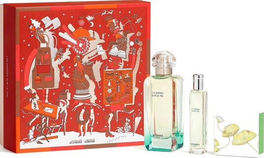 HERMÈS Un Jardin Sur Le Nil Edt Set 100Ml + 15Ml + Soap 50Gr - CLEAR - One Size