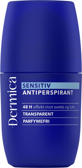 Dermica antiperspirant sensitiv 48 timers roll-on 50 ml Dermica antiperspirant sensitiv 48 timers roll-on 50 ml