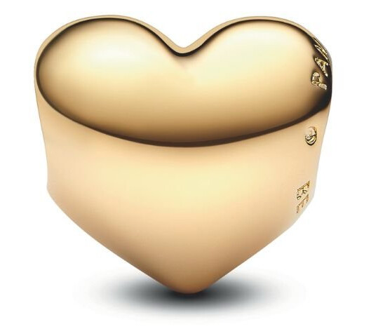 Pandora Moments Charms i 925 forgylt sølv med hjerte til å gravere Pandora Moments Charms i 925 forgylt sølv med hjerte til å gravere