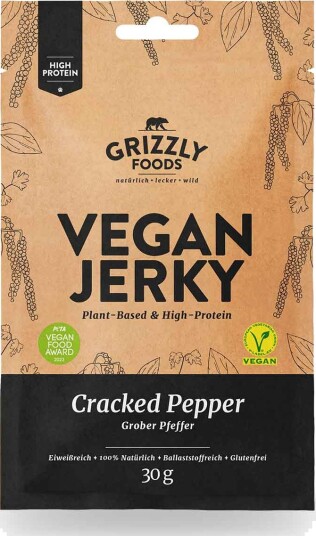 Vegansk Jerky – Krossad Peppar 30 g