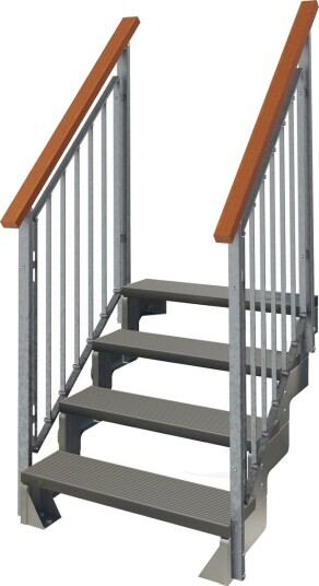 Hagetrapp Dolle Gardentop Trimax med Nordic Rekkverk