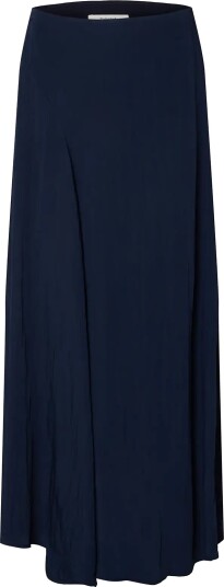 Selected Slfiona Hw Ankle Skirt B Navy 40