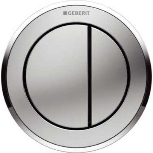 Geberit Omega 10 Round Trykknapp Krom/matt Krom