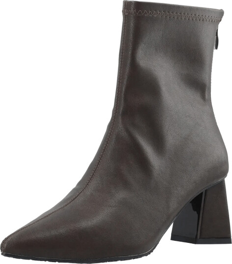 Bianco Biamaralyn Back Zip Boot Faux Leather   Brown   36