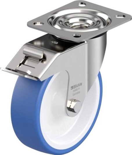 Blickle 942097 Lex-Poths 125G-Fi Styrehjul I Rustfritt Stål Hjuldiameter 125 Mm Bæreevne (Maks.) 150 Kg 1 Stk