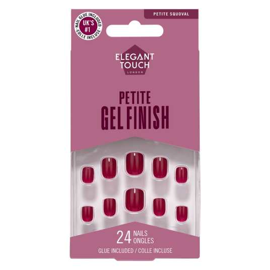 Elegant Touch Petite Nails Cherry Wine 24pcs