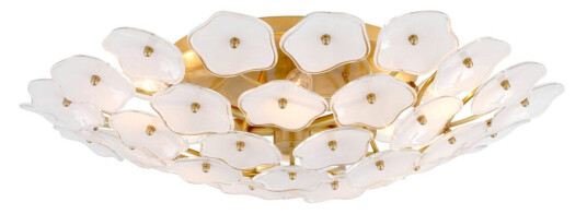 Leighton plafond mässing/cream