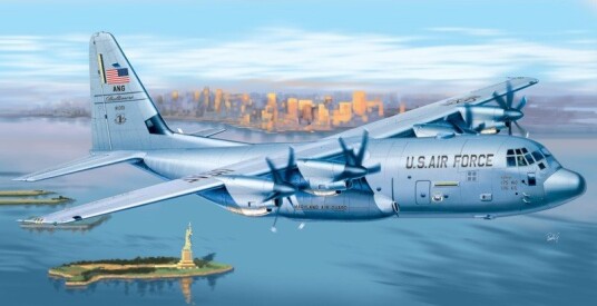 Italeri C-130J Hercules 1:72 Modellfly Byggesett PRM-utgave