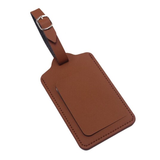 Brown Adresse Leather Leather Luggage Administration Adresse for kofferten Brown Adresse Leather Leather Luggage Administration Adresse for kofferten