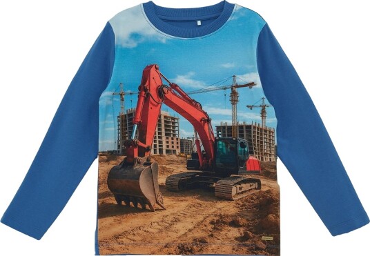 Minymo   Genser Beltegraver Dutch Blue   122