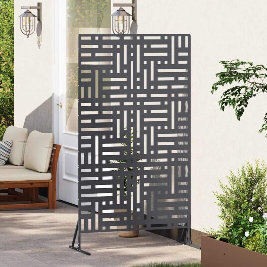  Personvernskjerm antrasitt 100x50x180 cm stål