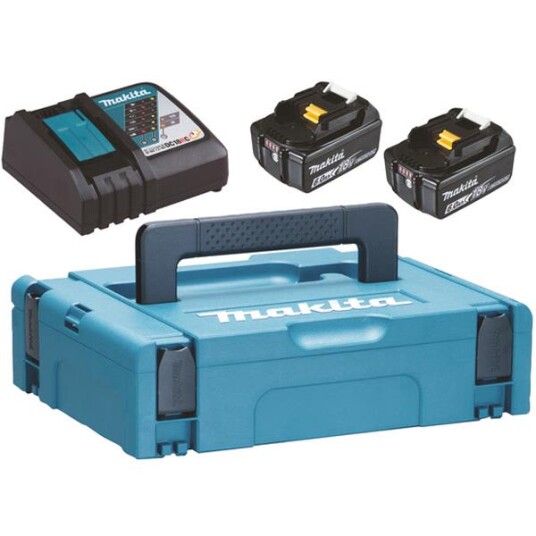 Makita 4 Ladepakke med 2 x 6,0 Ah Batterier og Hurtiglader for Elektroverktøy