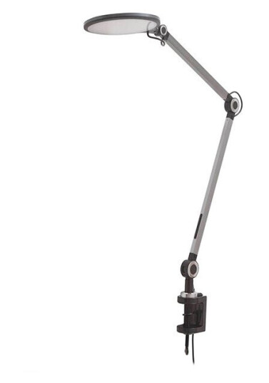 Lindby Nyxaris LED-klemmelampe, CCT, grå