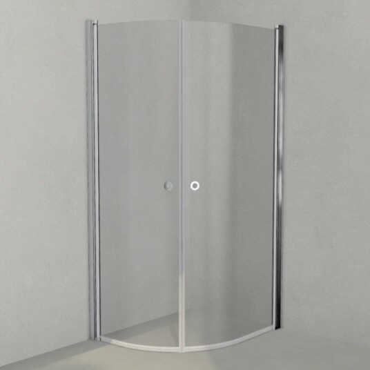 INR Iconic Nordic Rooms Dusjhjørne Linc Niagara Original, Grått Glass Krom / 80x100cm