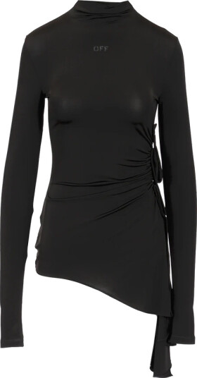 Off White Dame Topper Svart M,